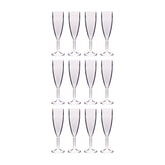 Round Clear Polycarbonate Champagne Flute  dia.2.25" h:8.5" 6 oz. (Set of 12)